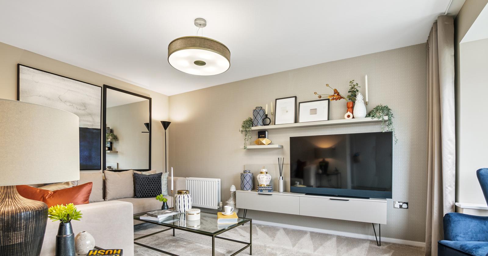 living room at the Hazel house type Mill Vale