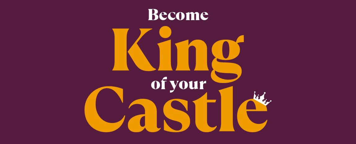 King of your castle plain banner